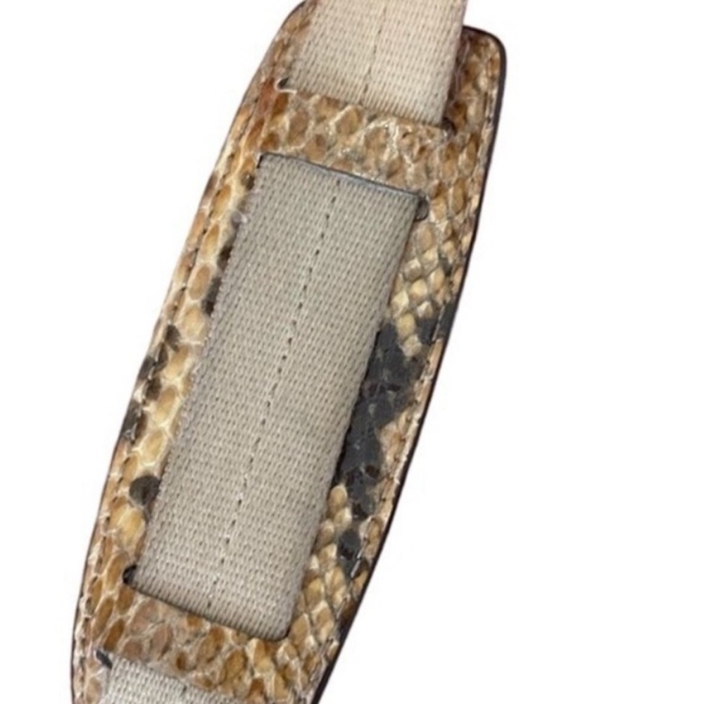 Rare Coach Sutton Signature Python Crossbody Khak… - image 6